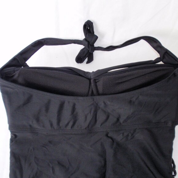 Swimsuits For All Ashley Graham Boss Black Ties Swimsuit One Piece Sz 14 - Picture 12 of 16